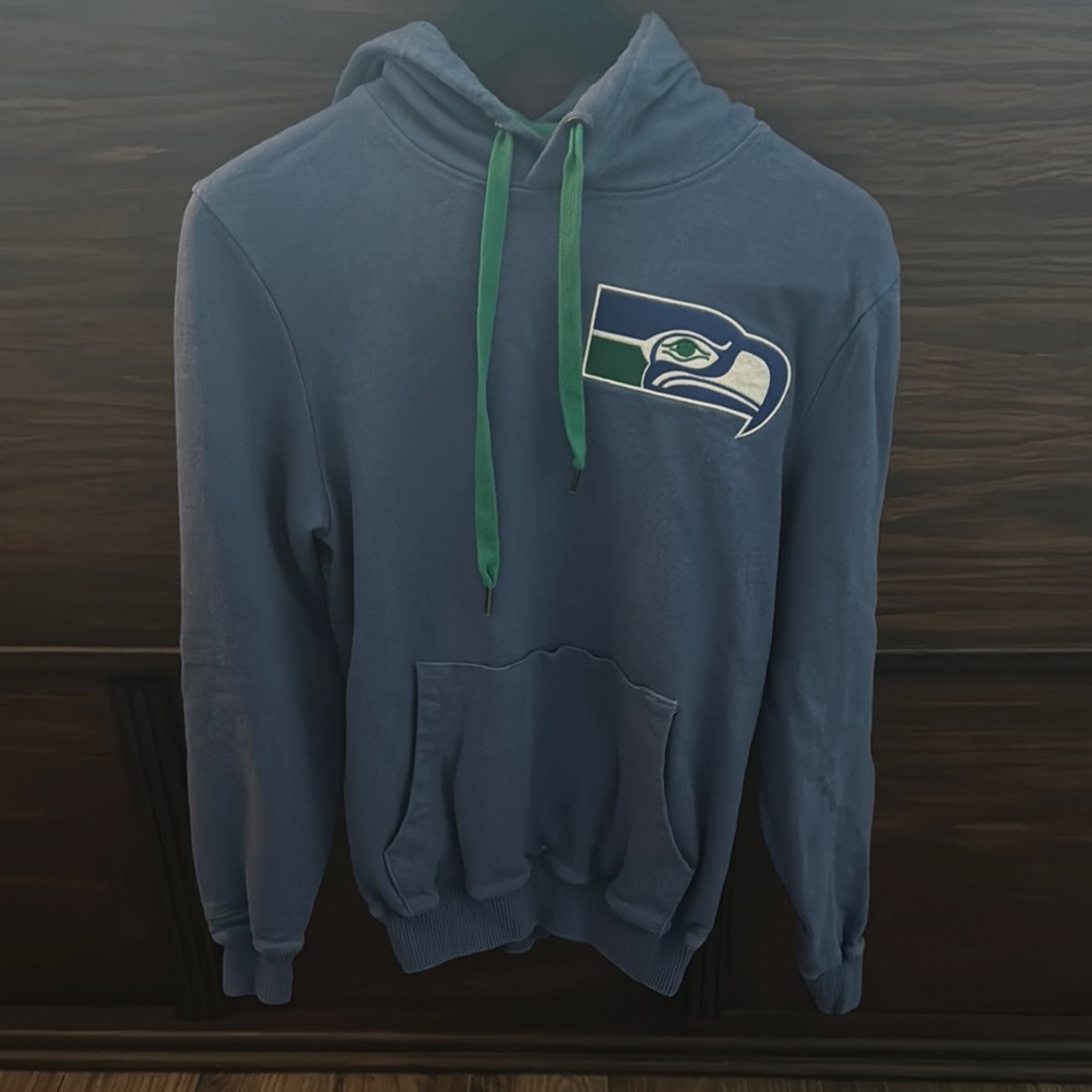 Mitchell & Ness Blue and Green Sweatshirt Seattle Seahawks